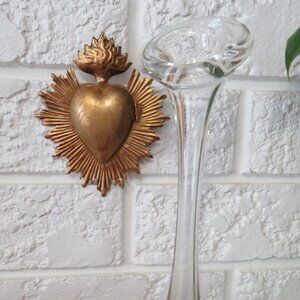 Vintage Swedish Hand Blown Crystal Vase, Scandinavian Decor, Aseda Sweden, Swung